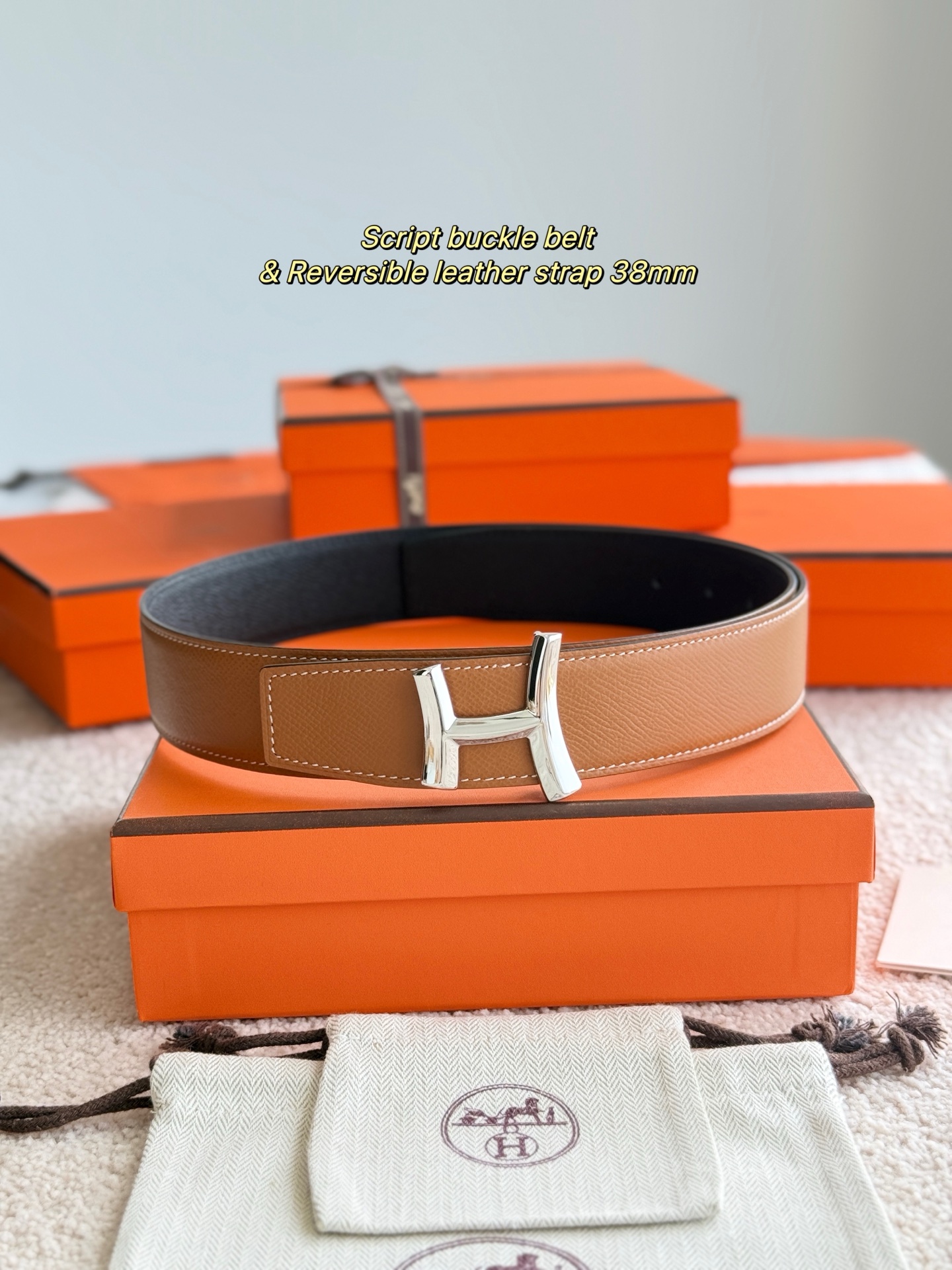 Hermès Male Basic Belt 38mm-s-m