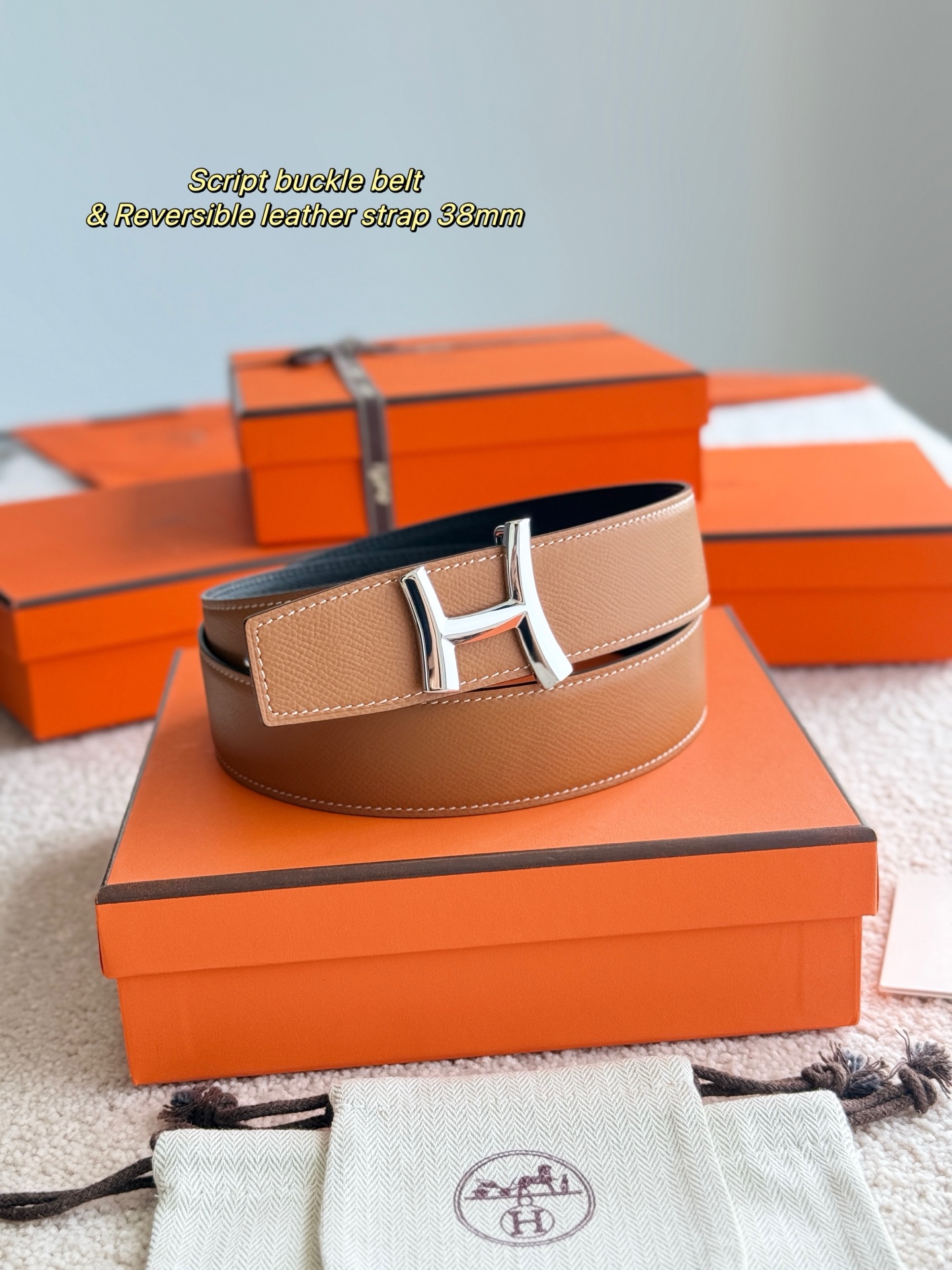 Hermès Male Basic Belt 38mm-s-m