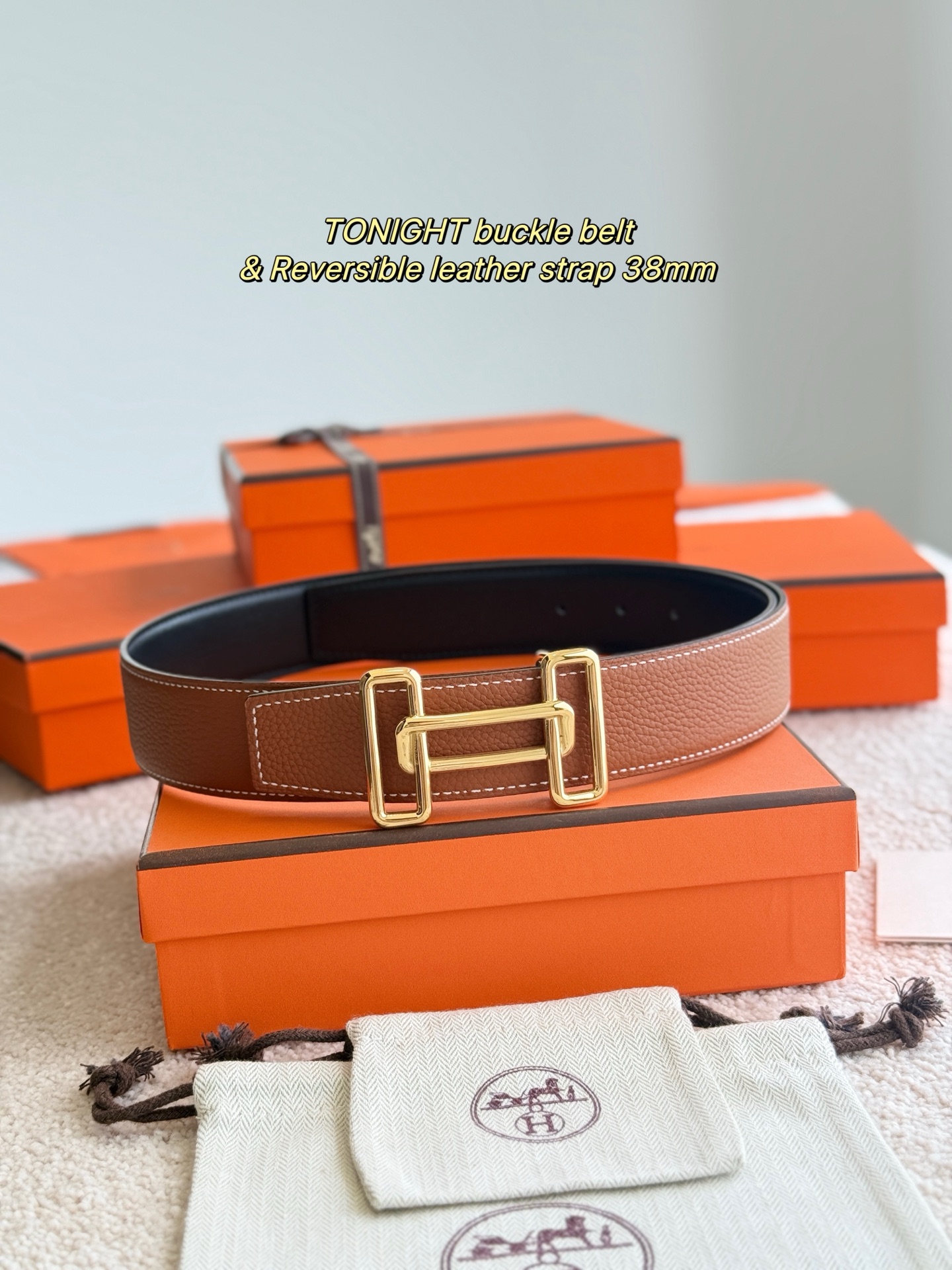 Hermès Male Basic Belt 38mm-s-m
