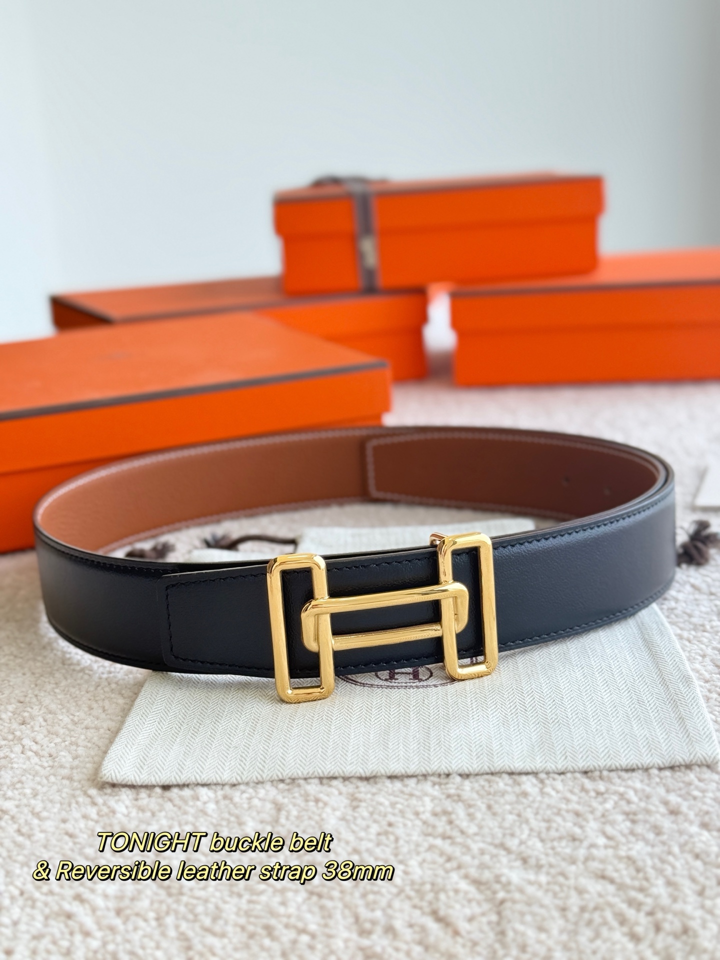 Hermès Male Basic Belt 38mm-s-m