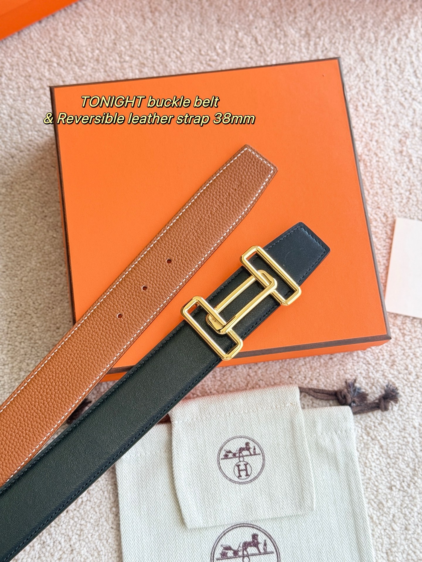 Hermès Male Basic Belt 38mm-s-m