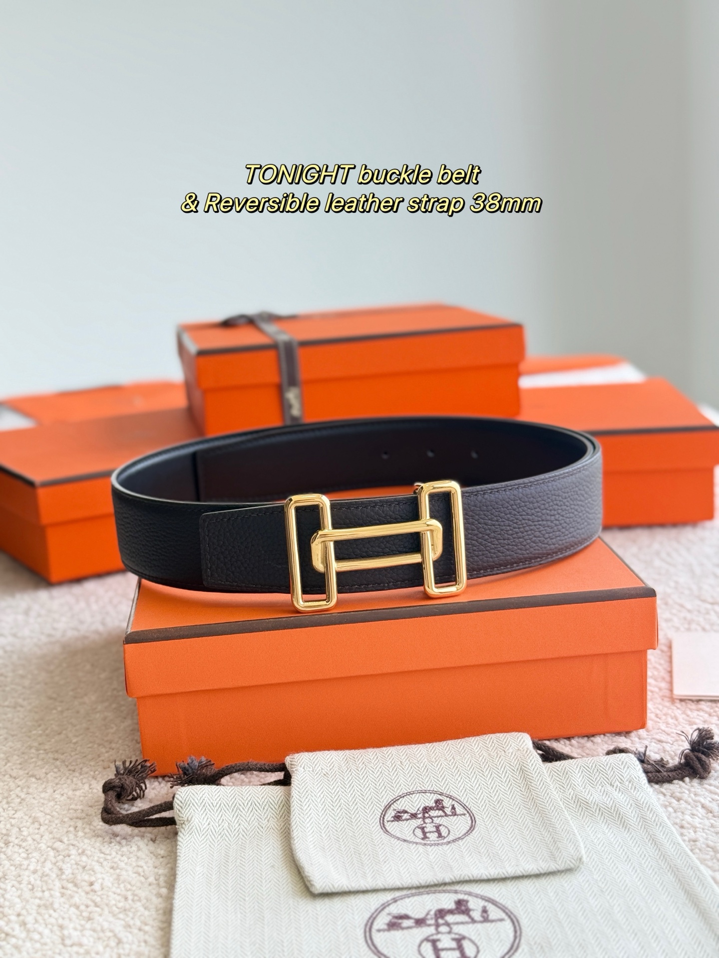 Hermès Male Basic Belt 38mm-s-m