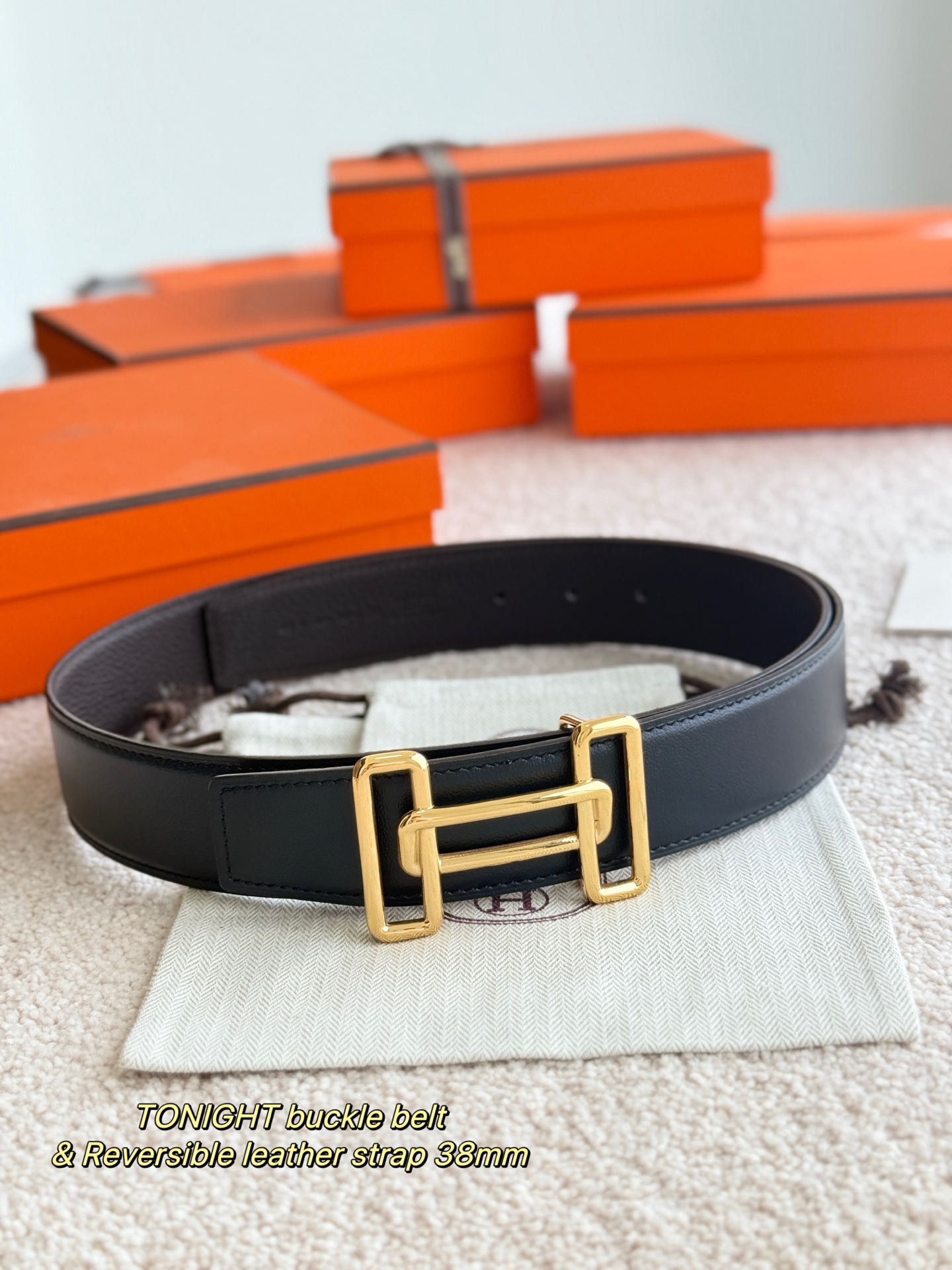 Hermès Male Basic Belt 38mm-s-m