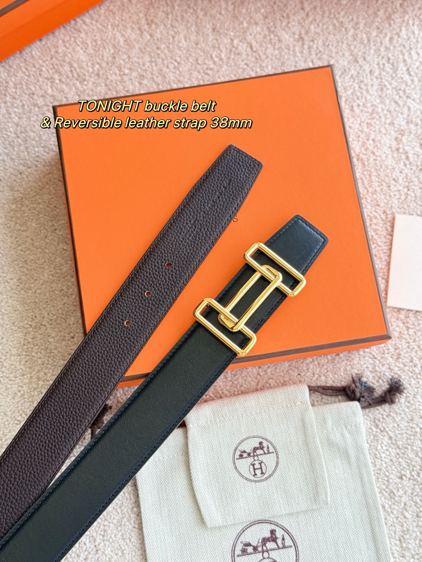 Hermès Male Basic Belt 38mm-s-m