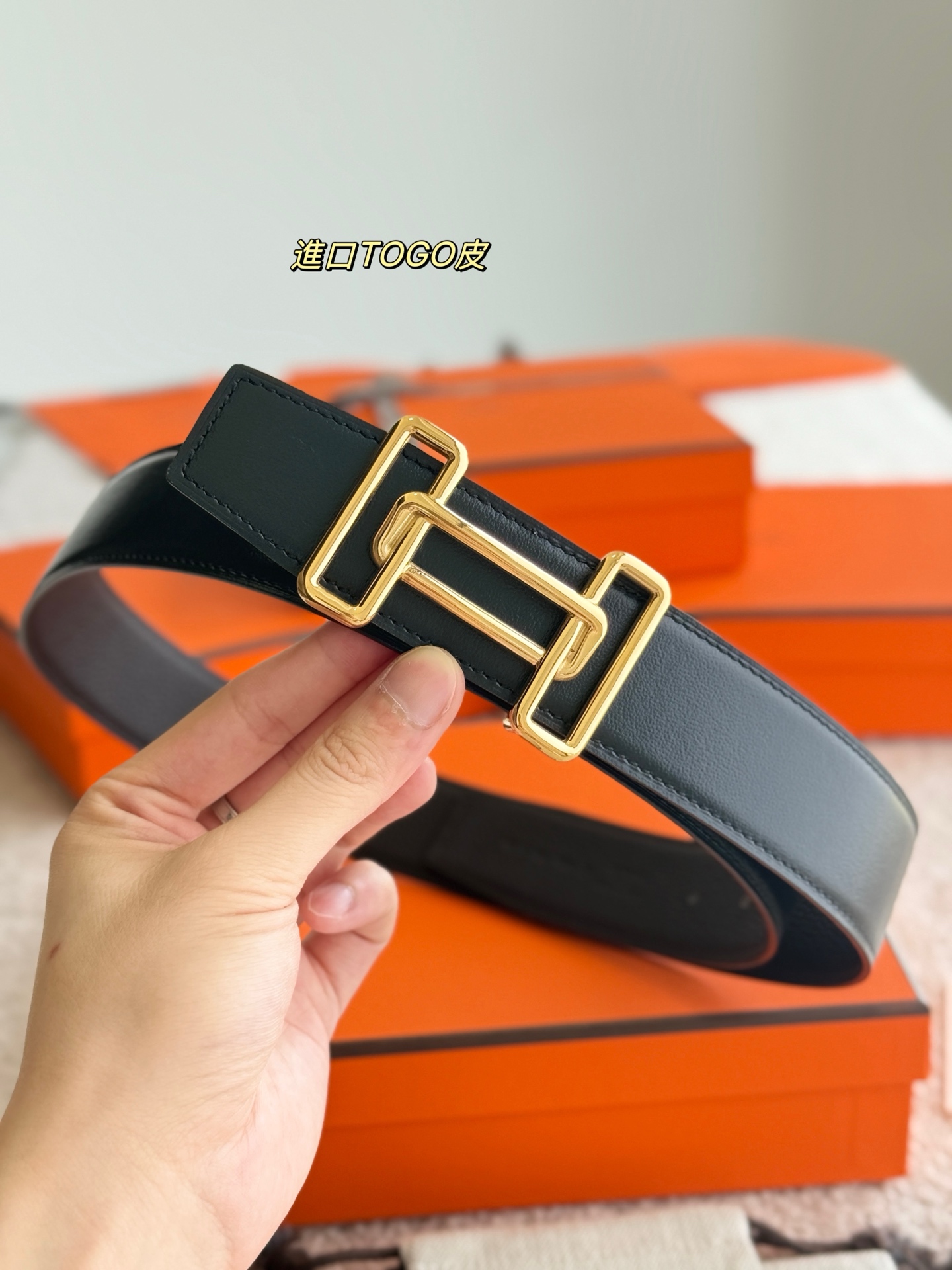 Hermès Male Basic Belt 38mm-s-m