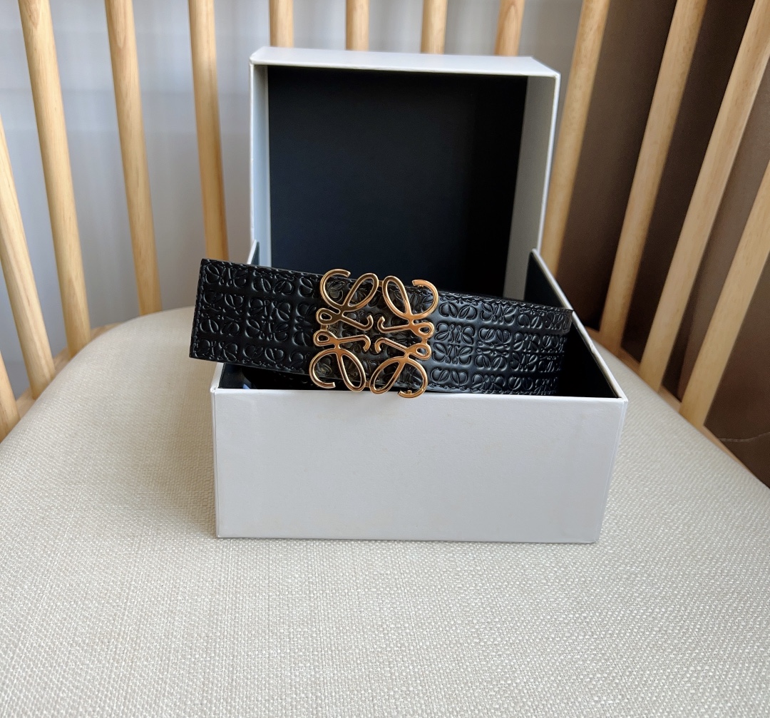 Loewe Leather Belt Top Grain Leather M-l