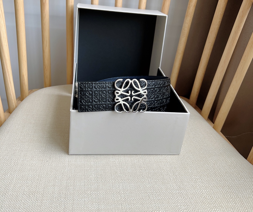 Loewe Leather Belt Top Grain Leather M-l