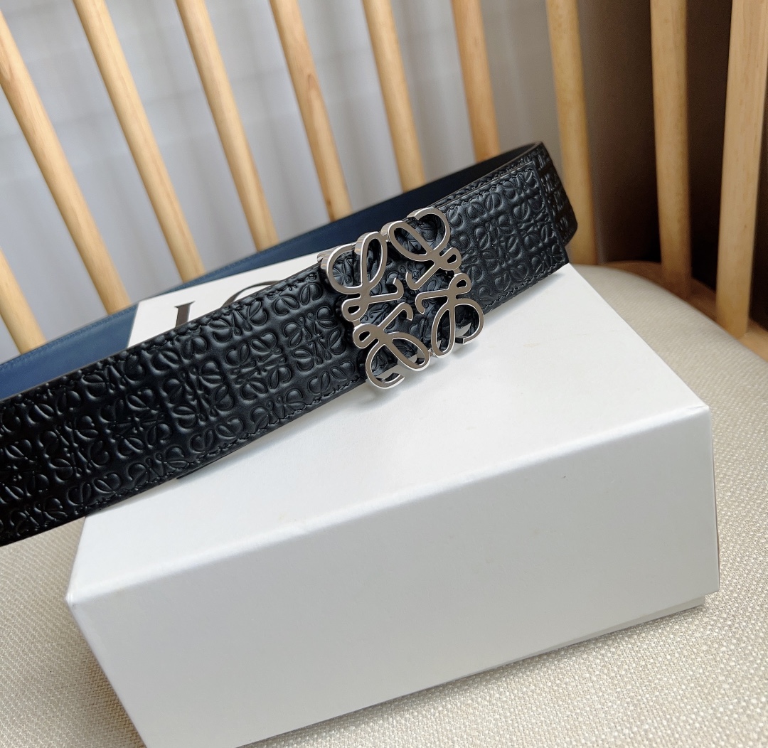 Loewe Leather Belt Top Grain Leather M-l