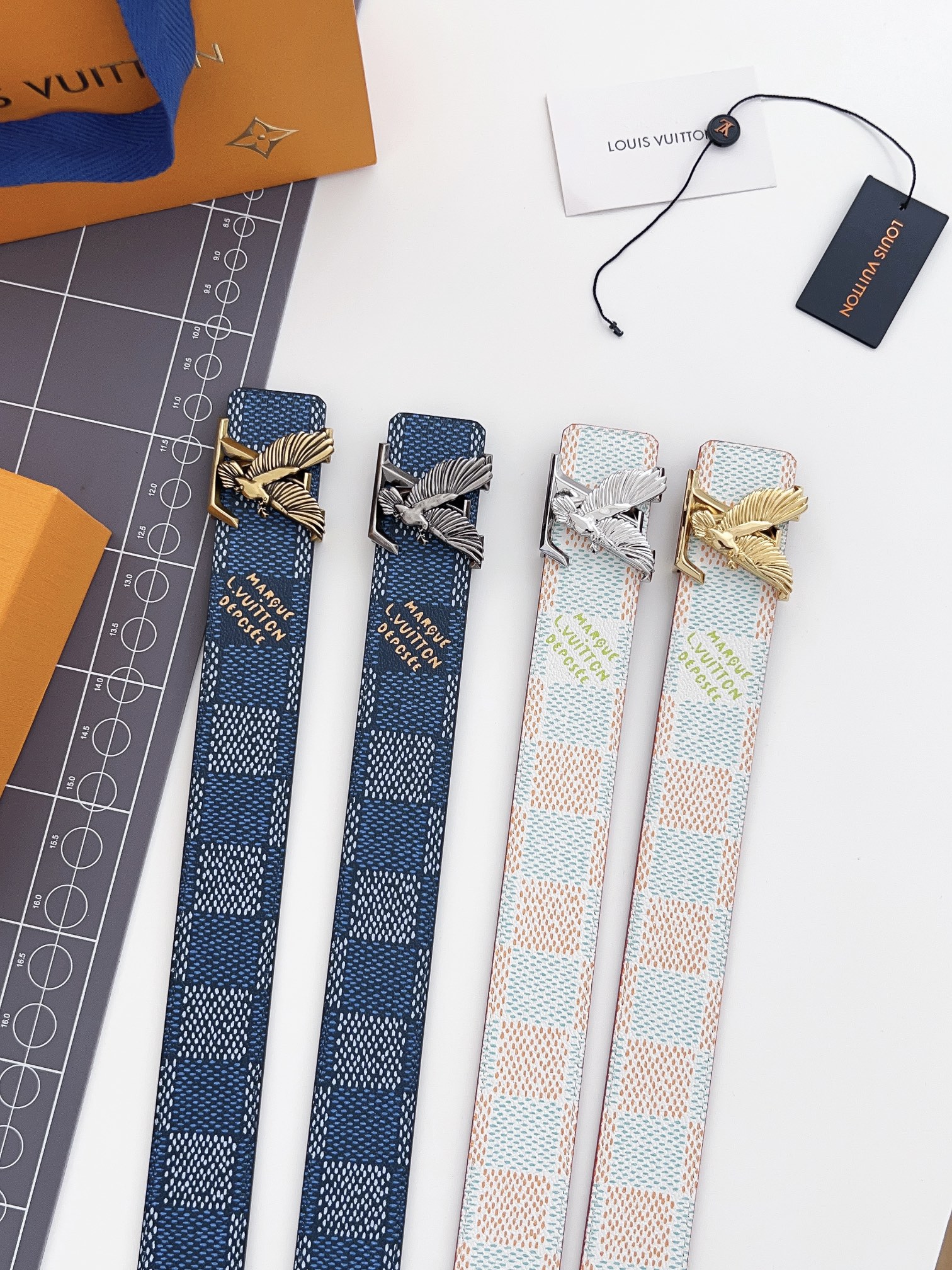 Louis Vuitton Male Basic Belt Cow Leather M-l