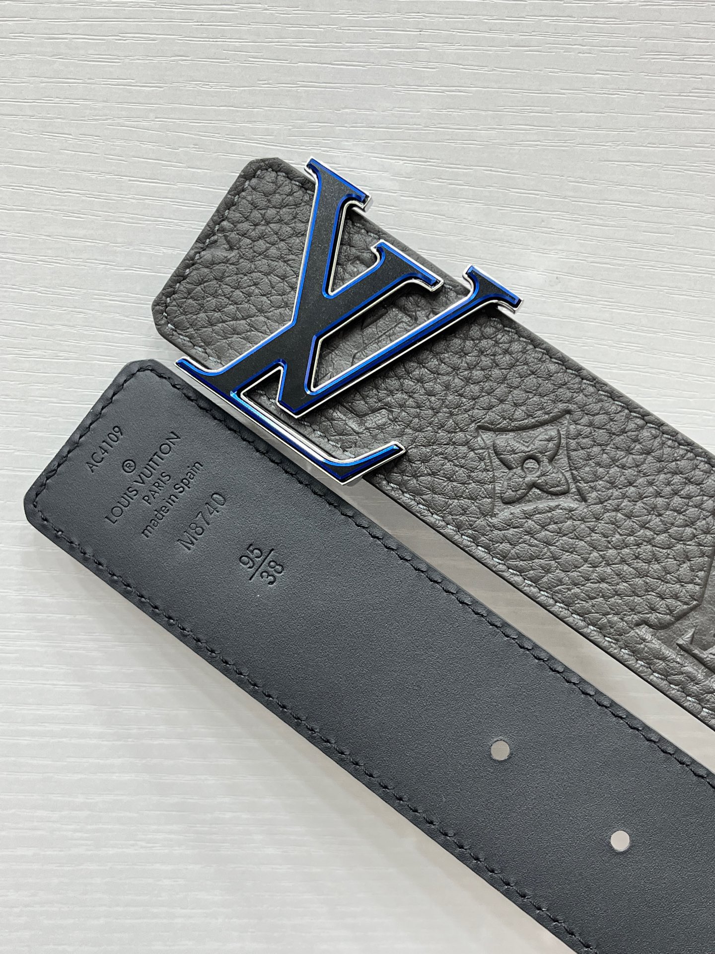 Louis Vuitton Basic Belt Silver 40mm-s-m-l