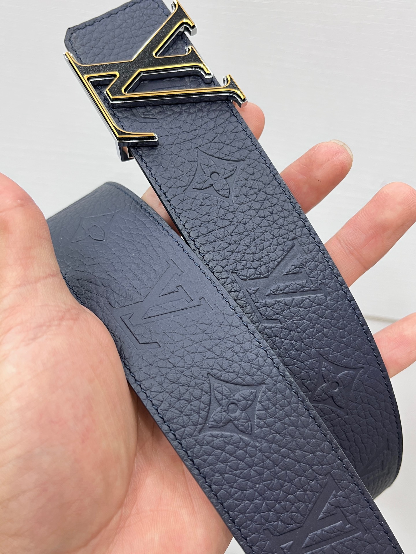 Louis Vuitton Basic Belt Silver 40mm-s-m-l