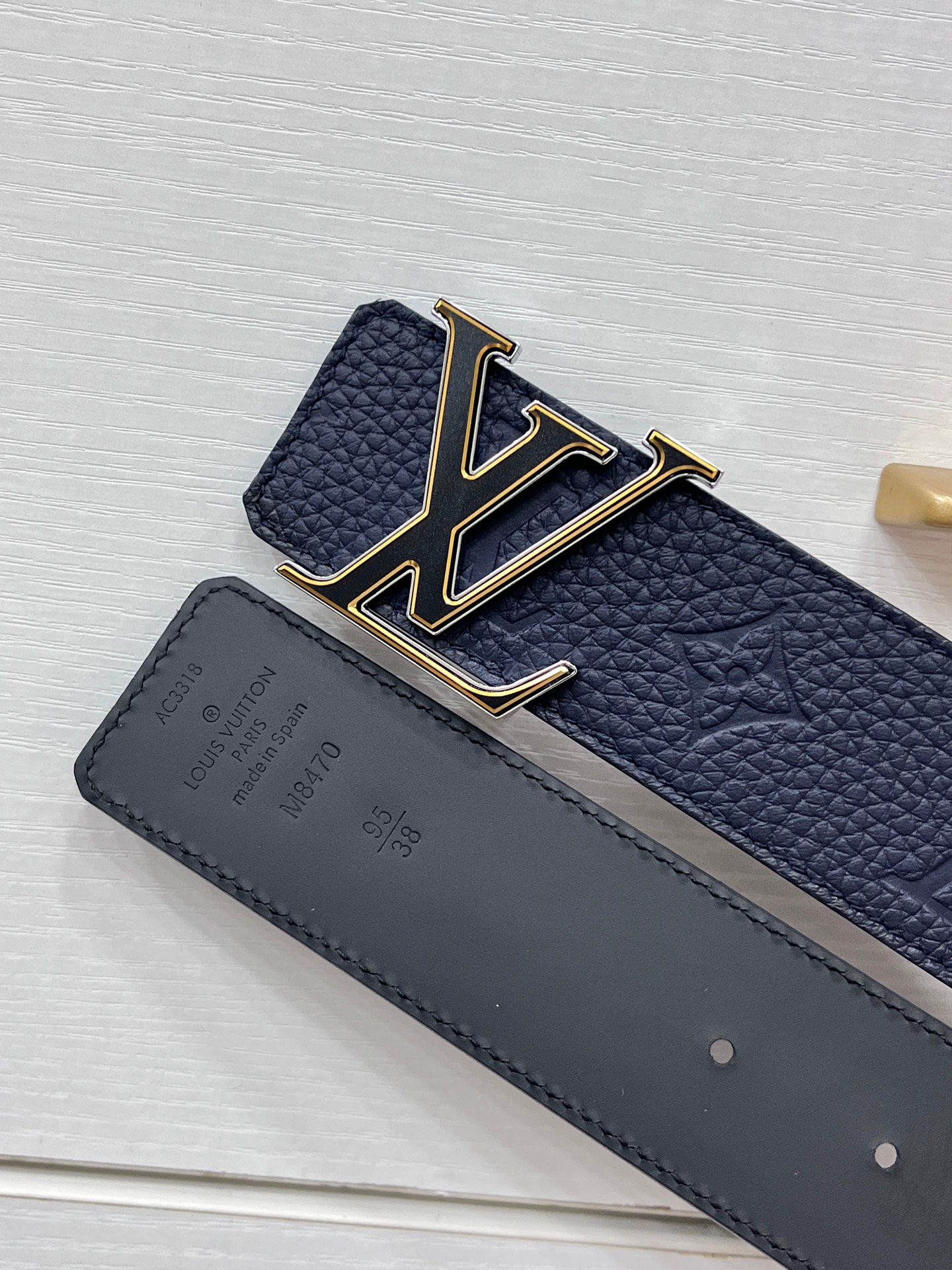 Louis Vuitton Basic Belt Silver 40mm-s-m-l