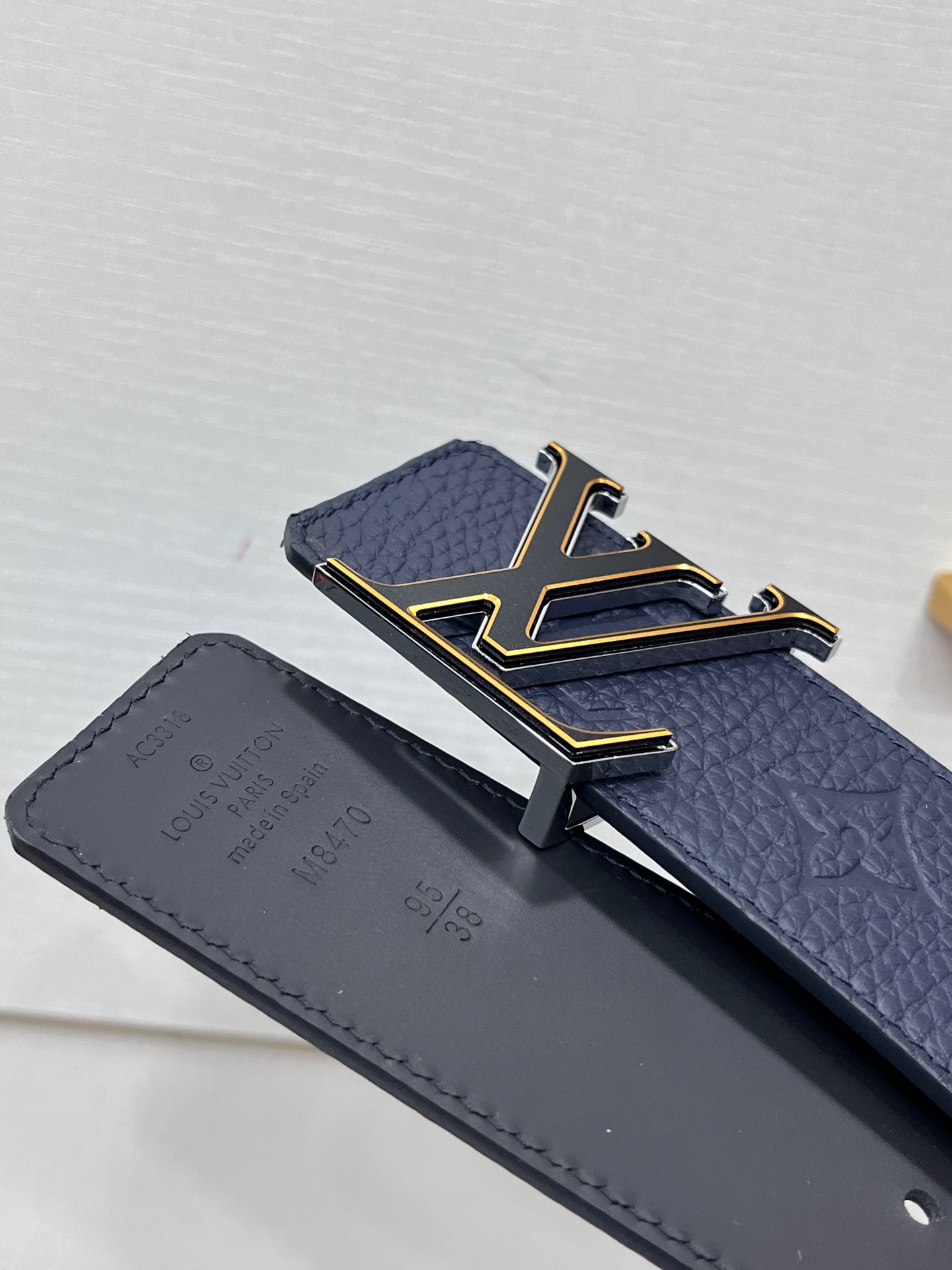 Louis Vuitton Basic Belt Silver 40mm-s-m-l