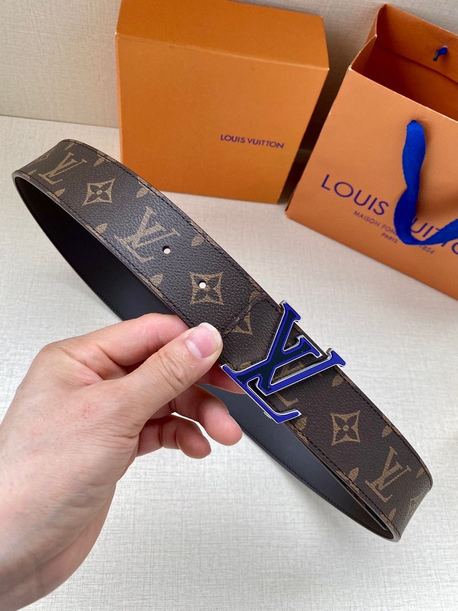 Louis Vuitton Male Leather Belt M-l