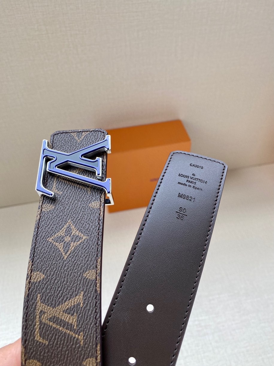 Louis Vuitton Male Leather Belt M-l