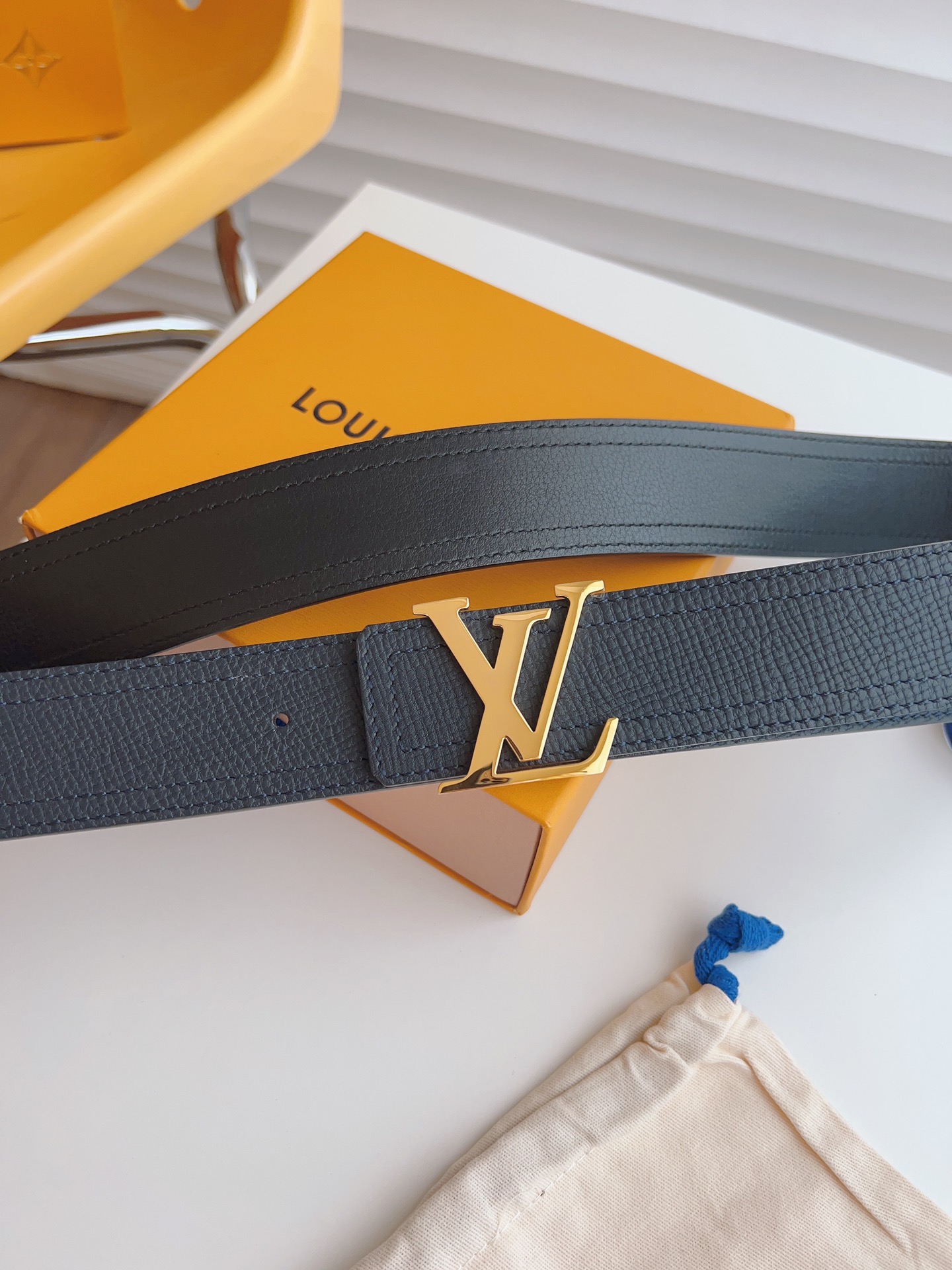 Louis Vuitton Basic Belt Cow Leather Black S-m-l