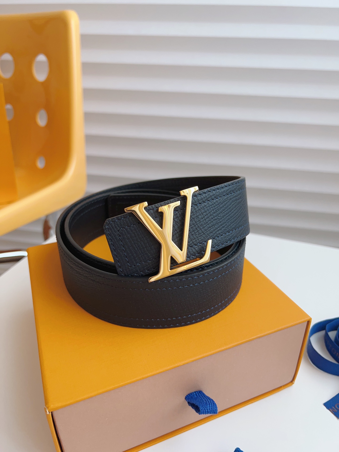 Louis Vuitton Basic Belt Cow Leather Black S-m-l