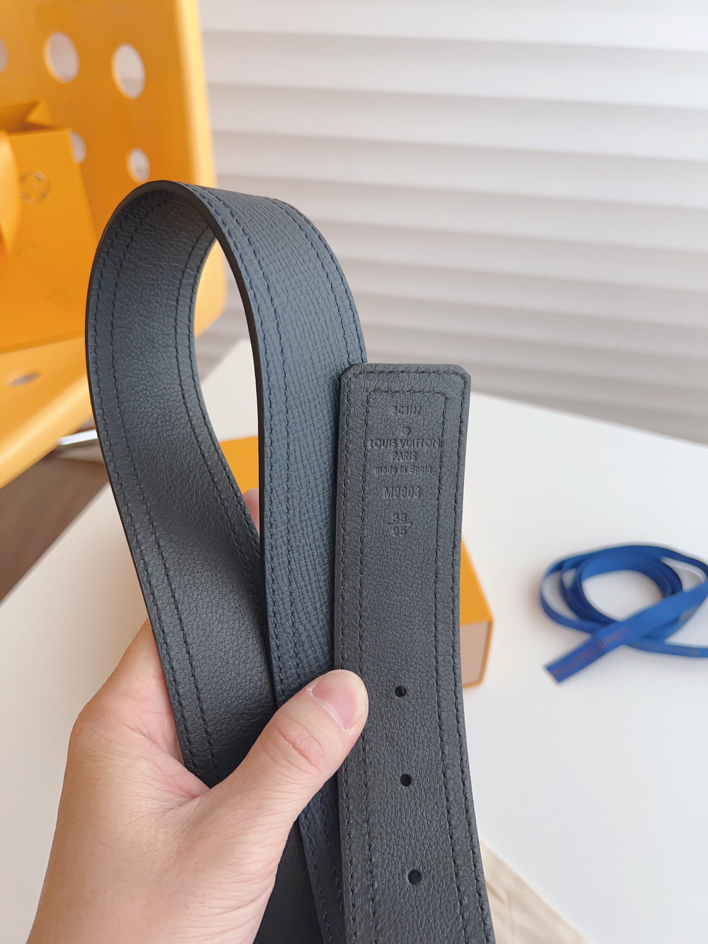 Louis Vuitton Basic Belt Cow Leather Black S-m-l