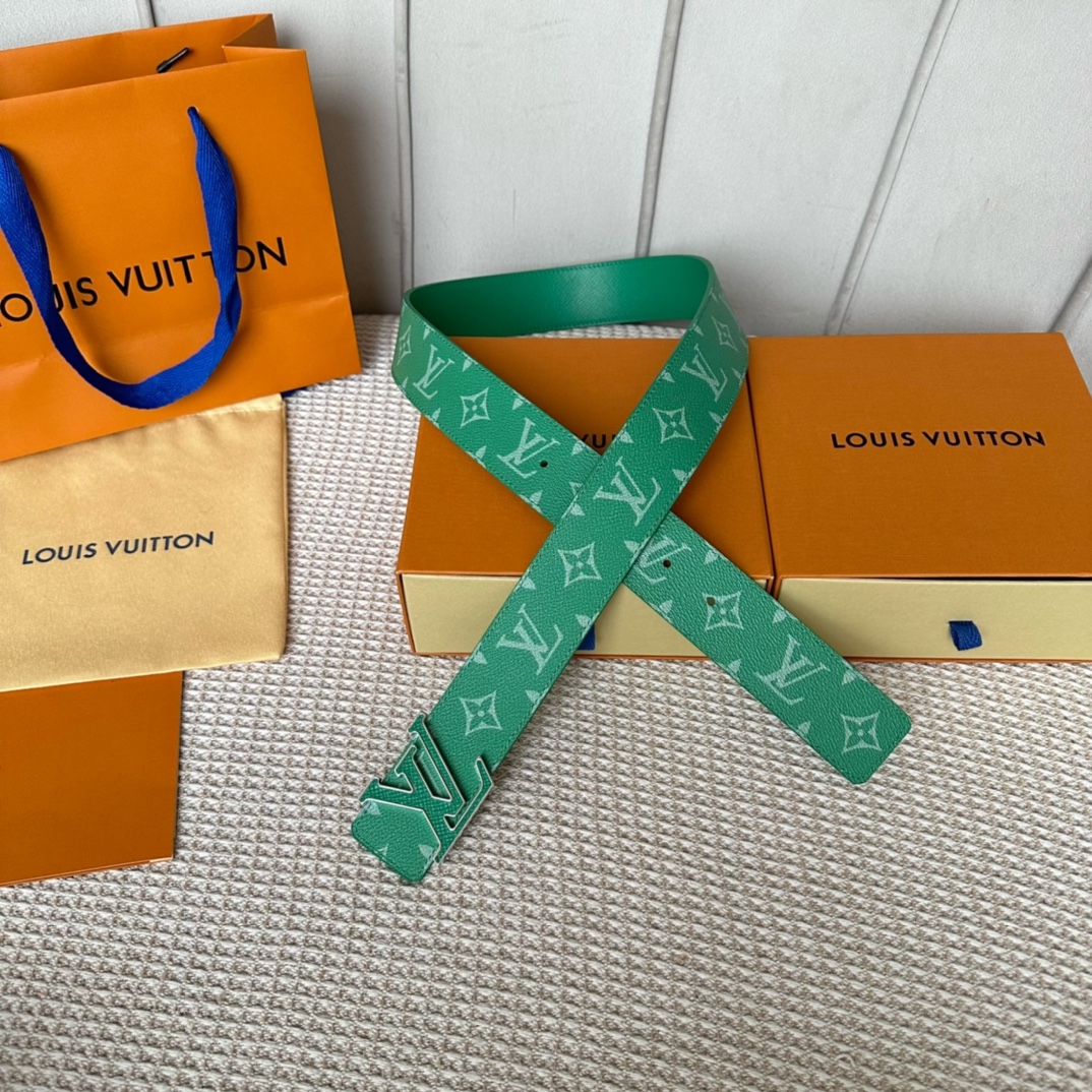 Louis Vuitton Male Basic Belt Cow Leather L