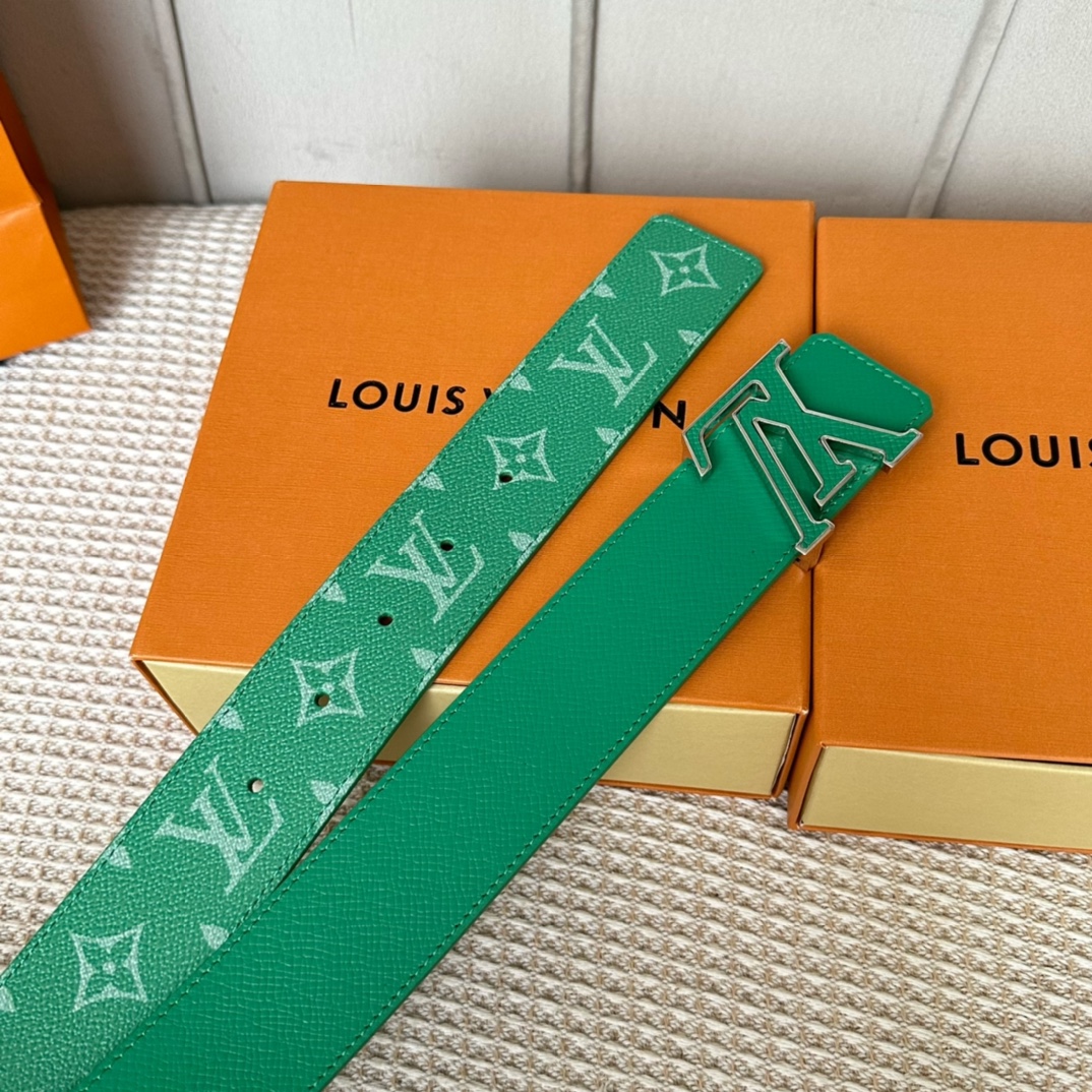 Louis Vuitton Male Basic Belt Cow Leather L