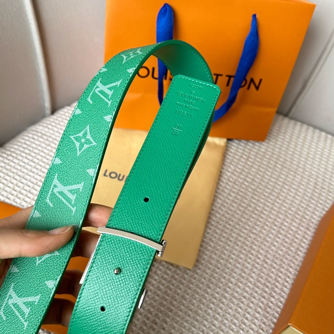 Louis Vuitton Male Basic Belt Cow Leather L