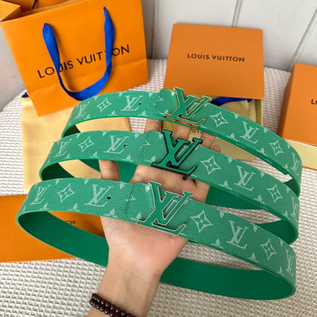 Louis Vuitton Male Basic Belt Cow Leather L