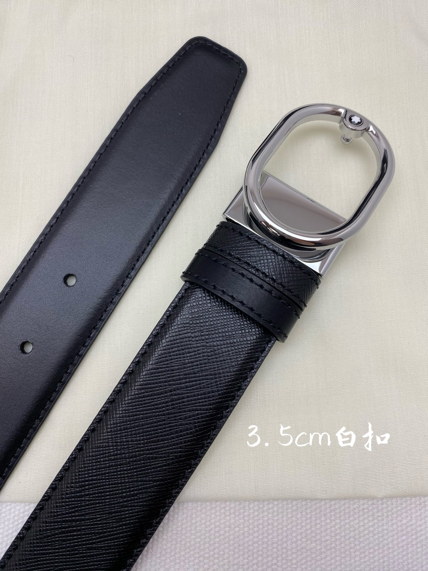 Montblanc Leather Belt Top Grain Leather M-l