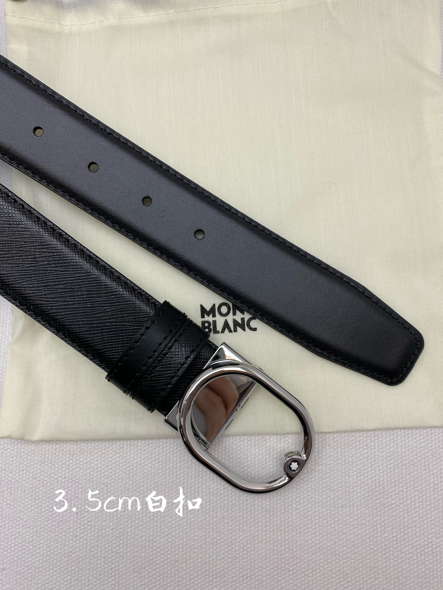 Montblanc Leather Belt Top Grain Leather M-l