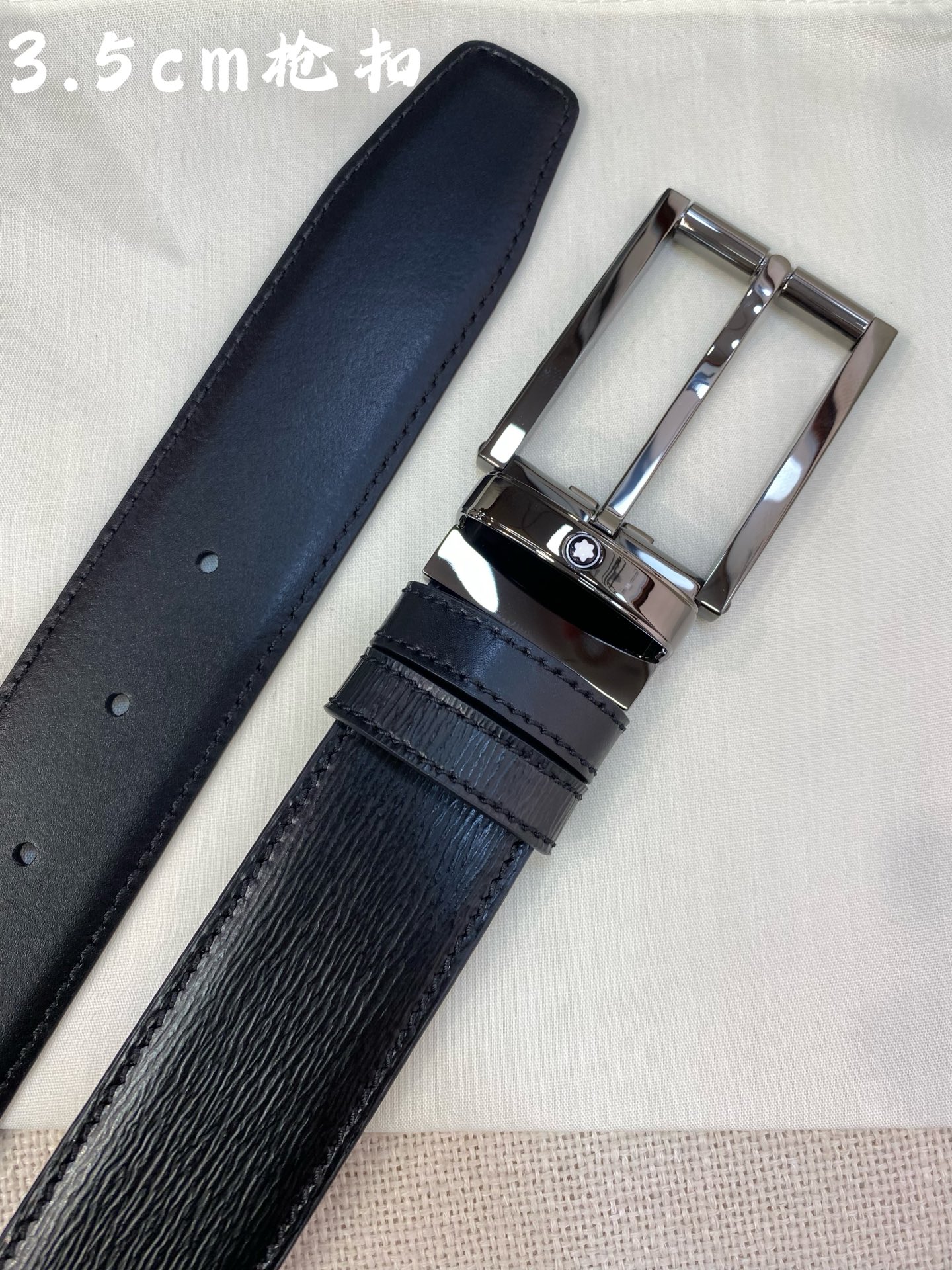 Montblanc Leather Belt Top Grain Leather M-l
