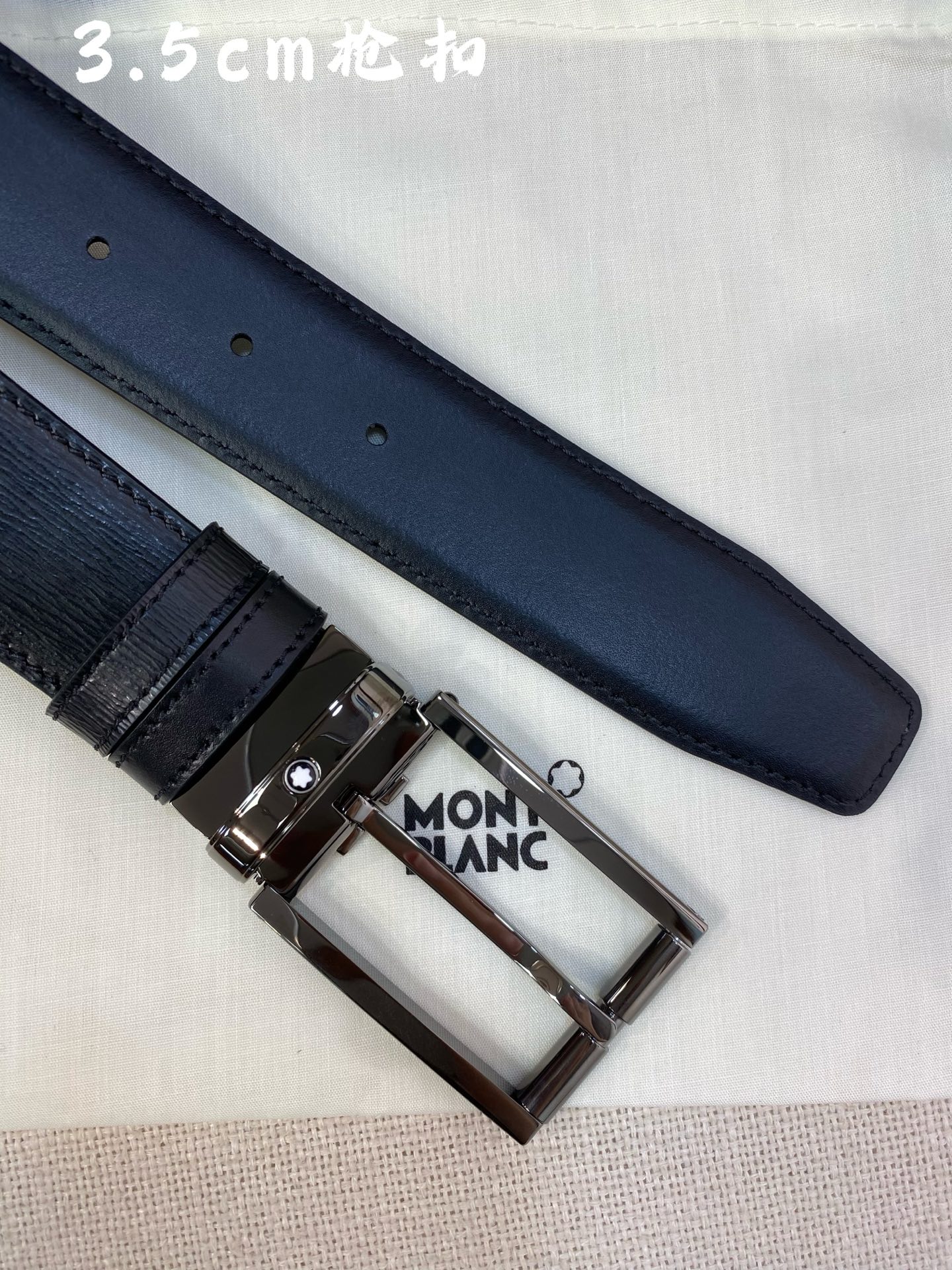 Montblanc Leather Belt Top Grain Leather M-l