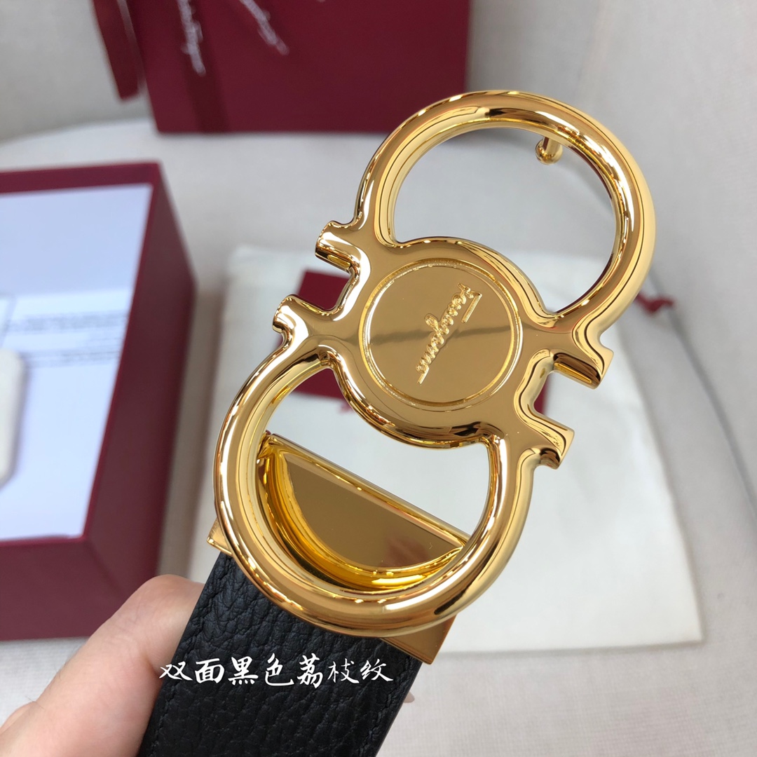 Salvatore Ferragamo Male Leather Belt Cow Leather M