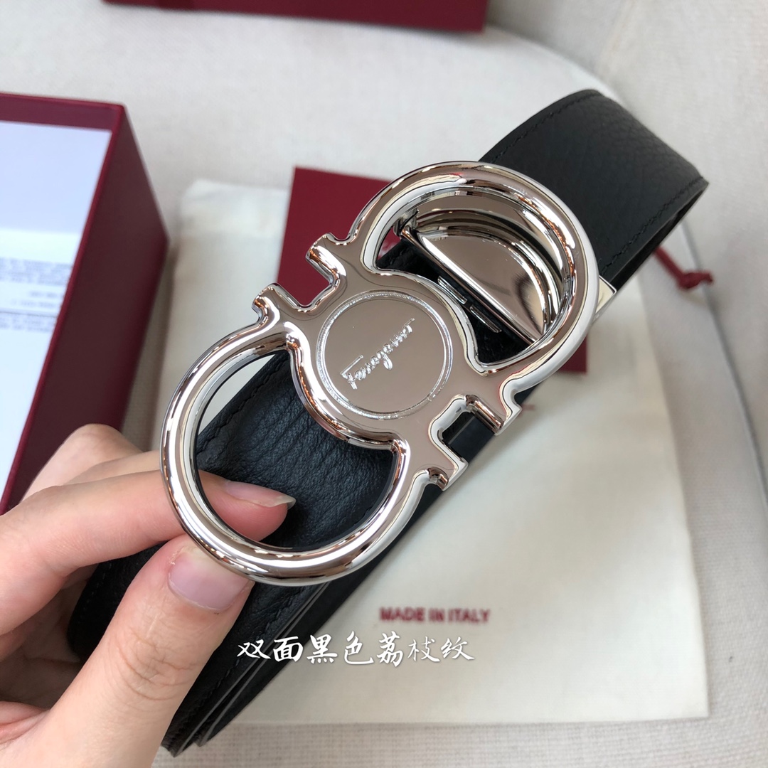 Salvatore Ferragamo Male Leather Belt Cow Leather M