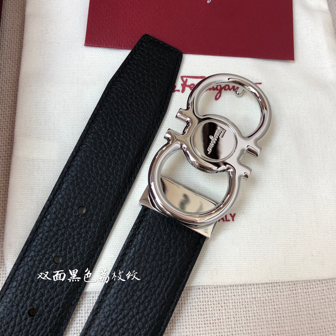 Salvatore Ferragamo Male Leather Belt Cow Leather M