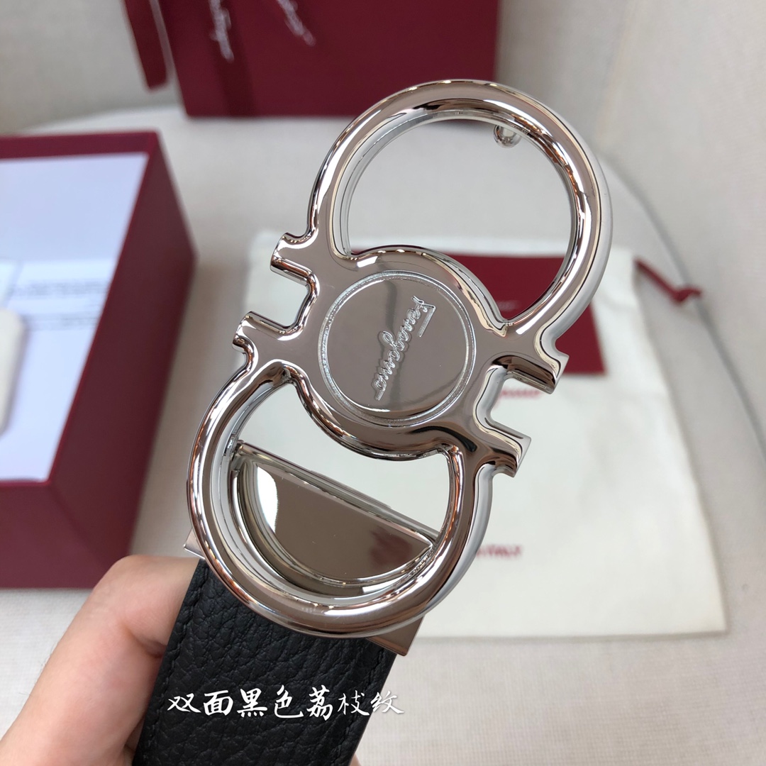 Salvatore Ferragamo Male Leather Belt Cow Leather M