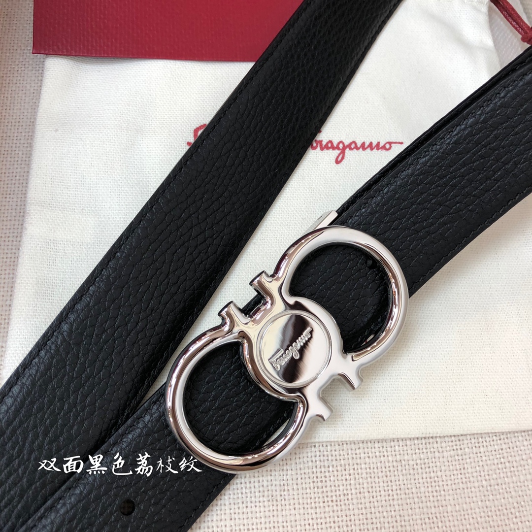 Salvatore Ferragamo Male Leather Belt Cow Leather M