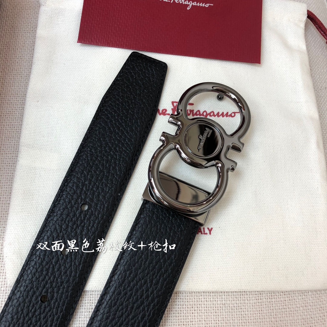 Salvatore Ferragamo Male Leather Belt Cow Leather M