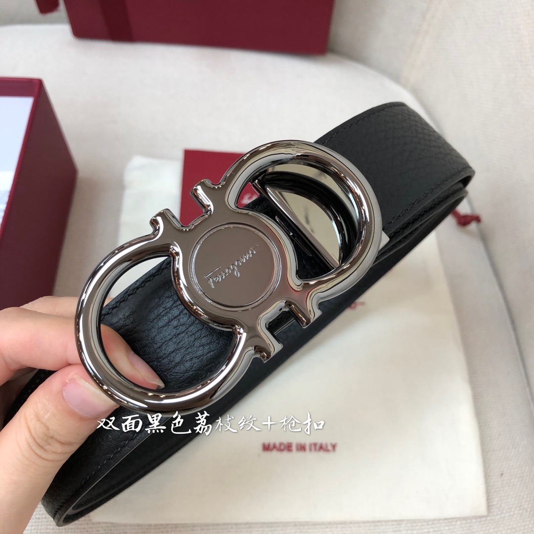 Salvatore Ferragamo Male Leather Belt Cow Leather M