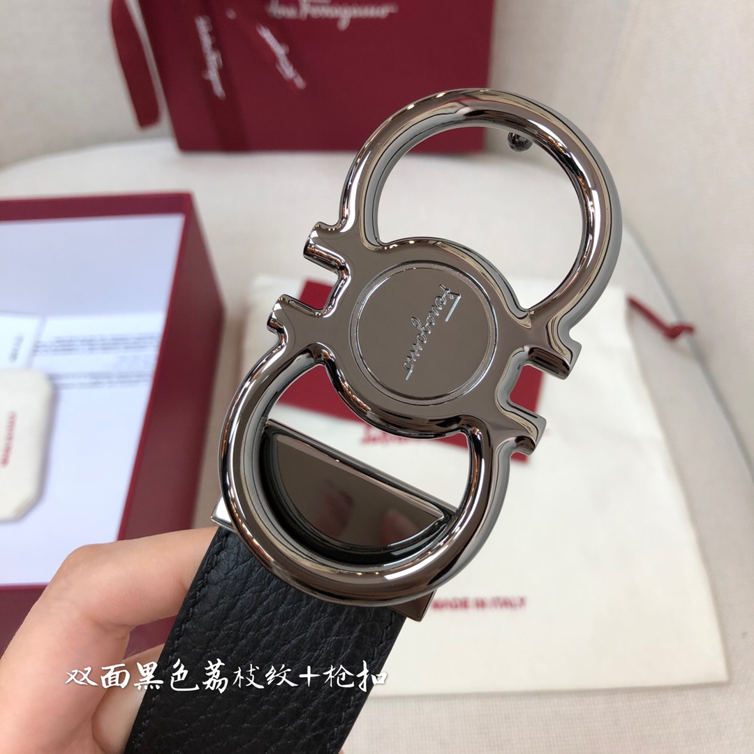 Salvatore Ferragamo Male Leather Belt Cow Leather M