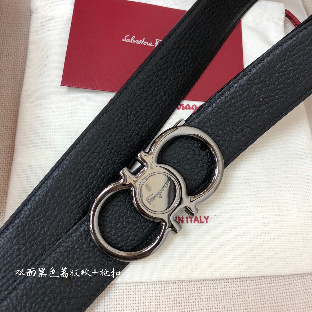 Salvatore Ferragamo Male Leather Belt Cow Leather M