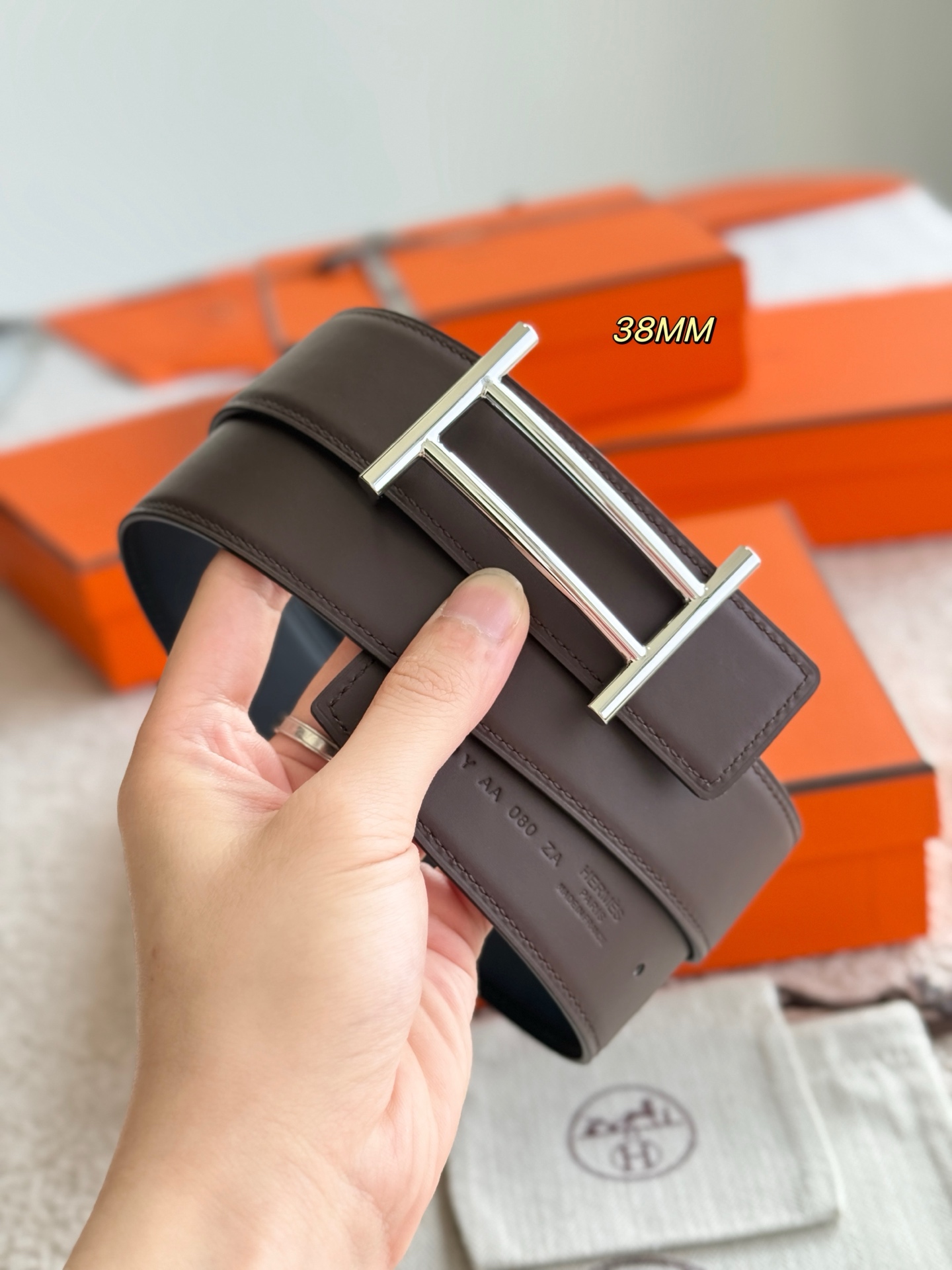 Male Basic Belt Cow Leather 38mm