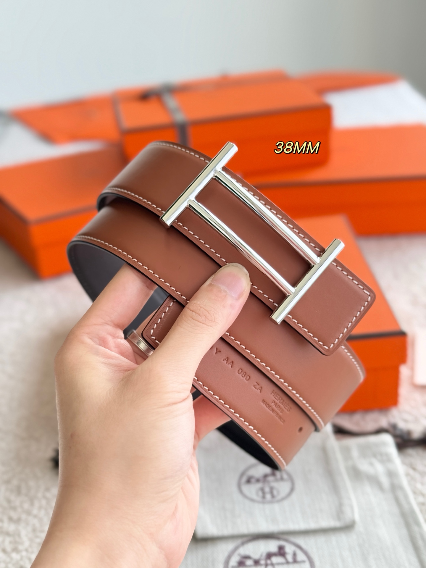 Male Basic Belt Cow Leather 38mm