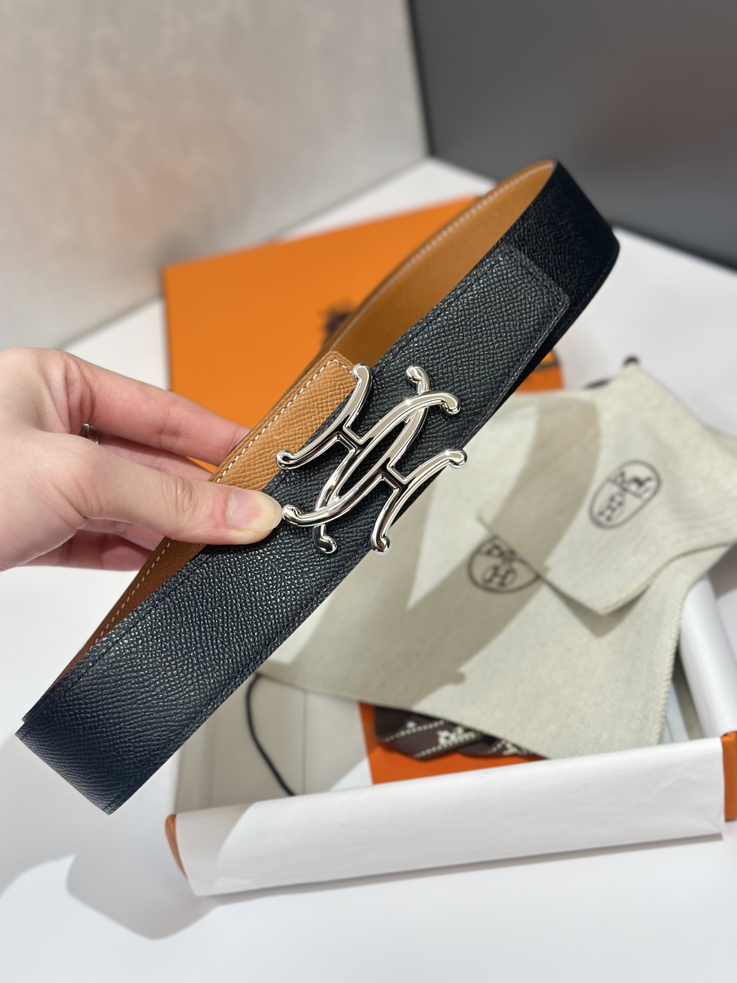 Hermès Male Basic Belt S-m