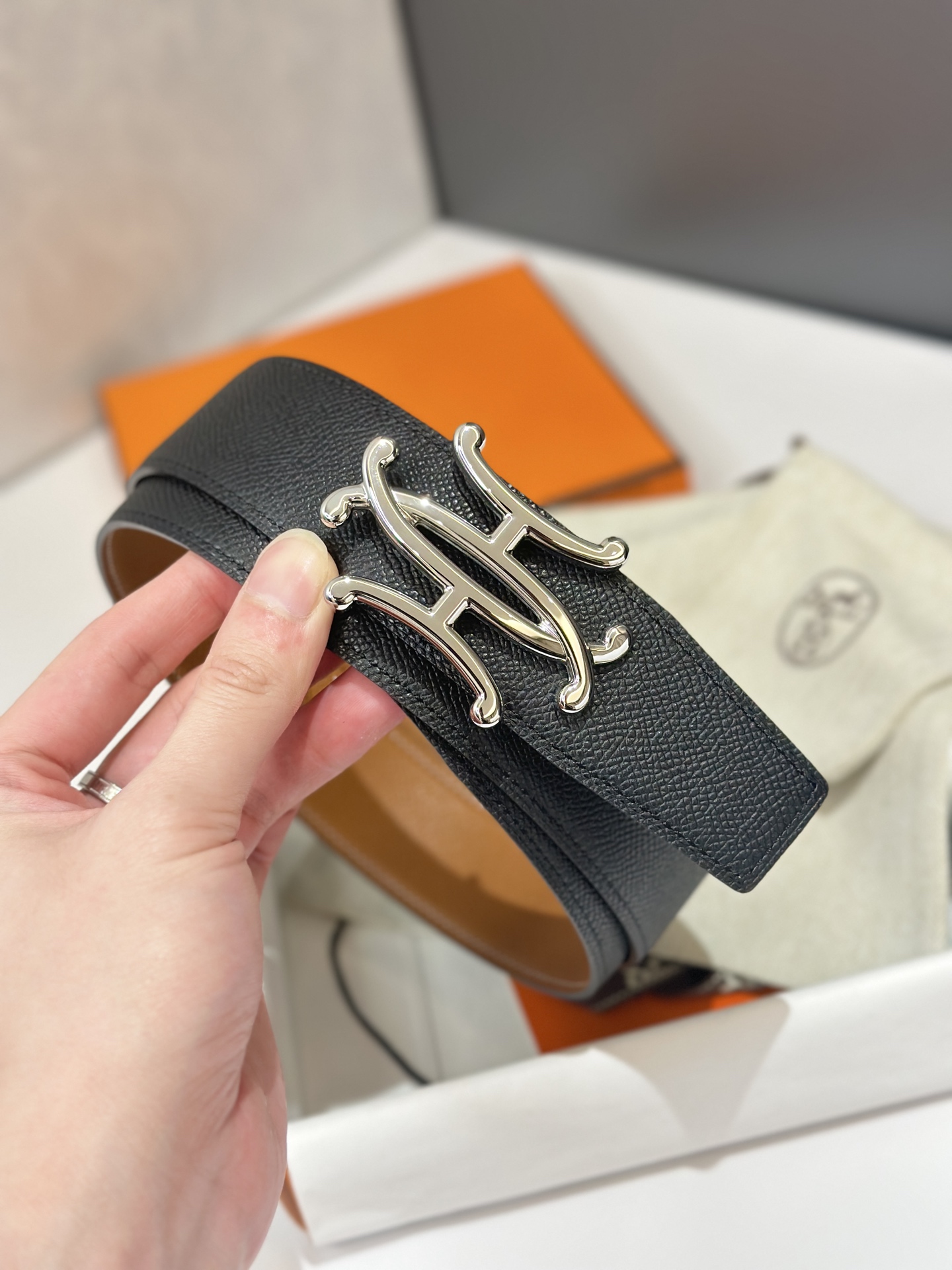 Hermès Male Basic Belt S-m