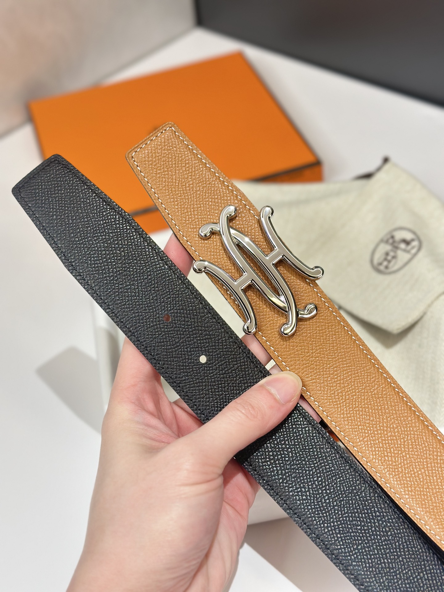 Hermès Male Basic Belt S-m