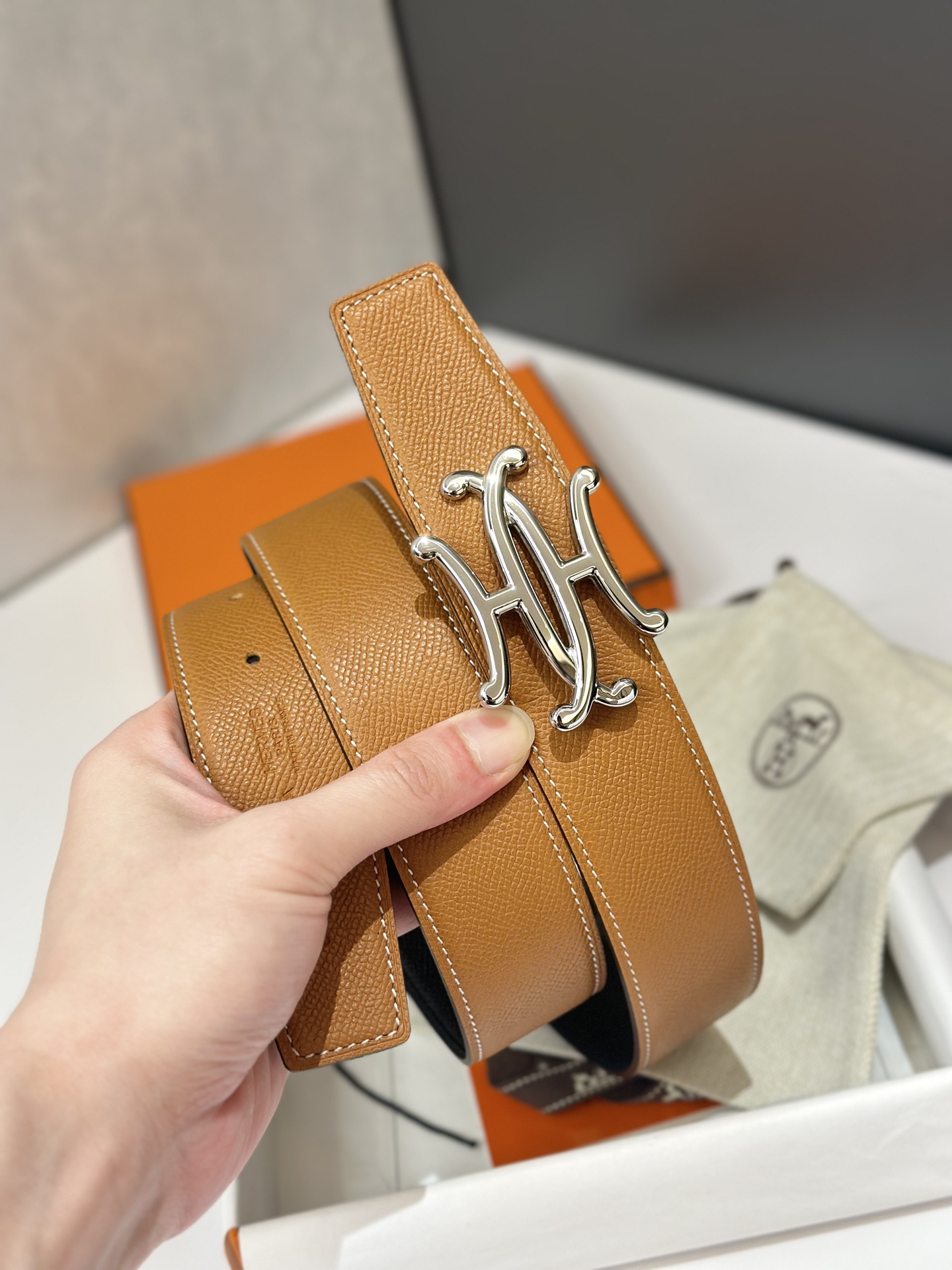 Hermès Male Basic Belt S-m
