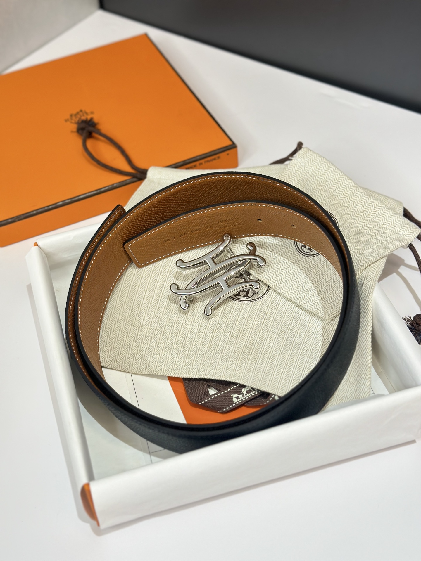 Hermès Male Basic Belt S-m