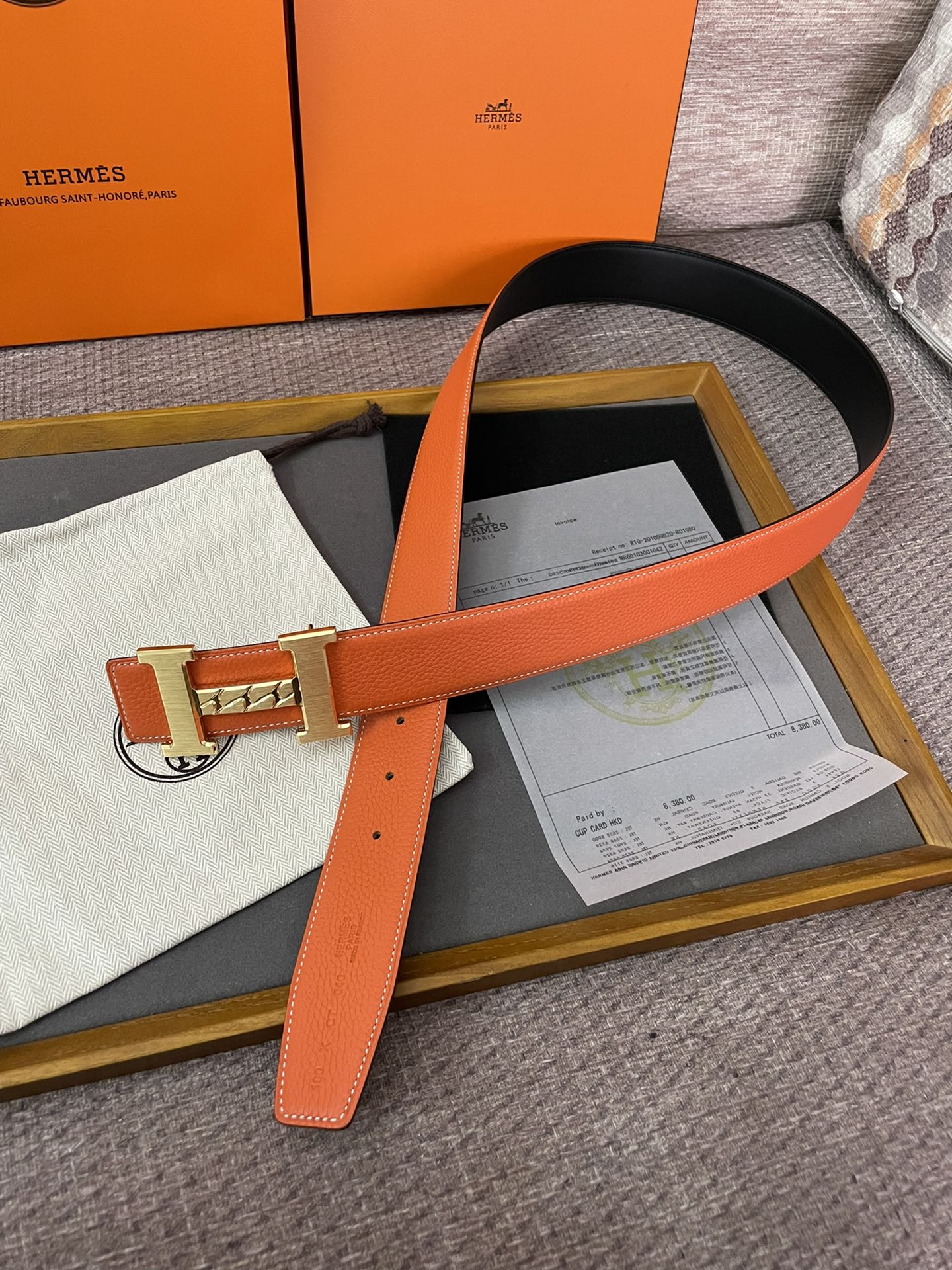 Hermès Male Basic Belt Cow Leather M