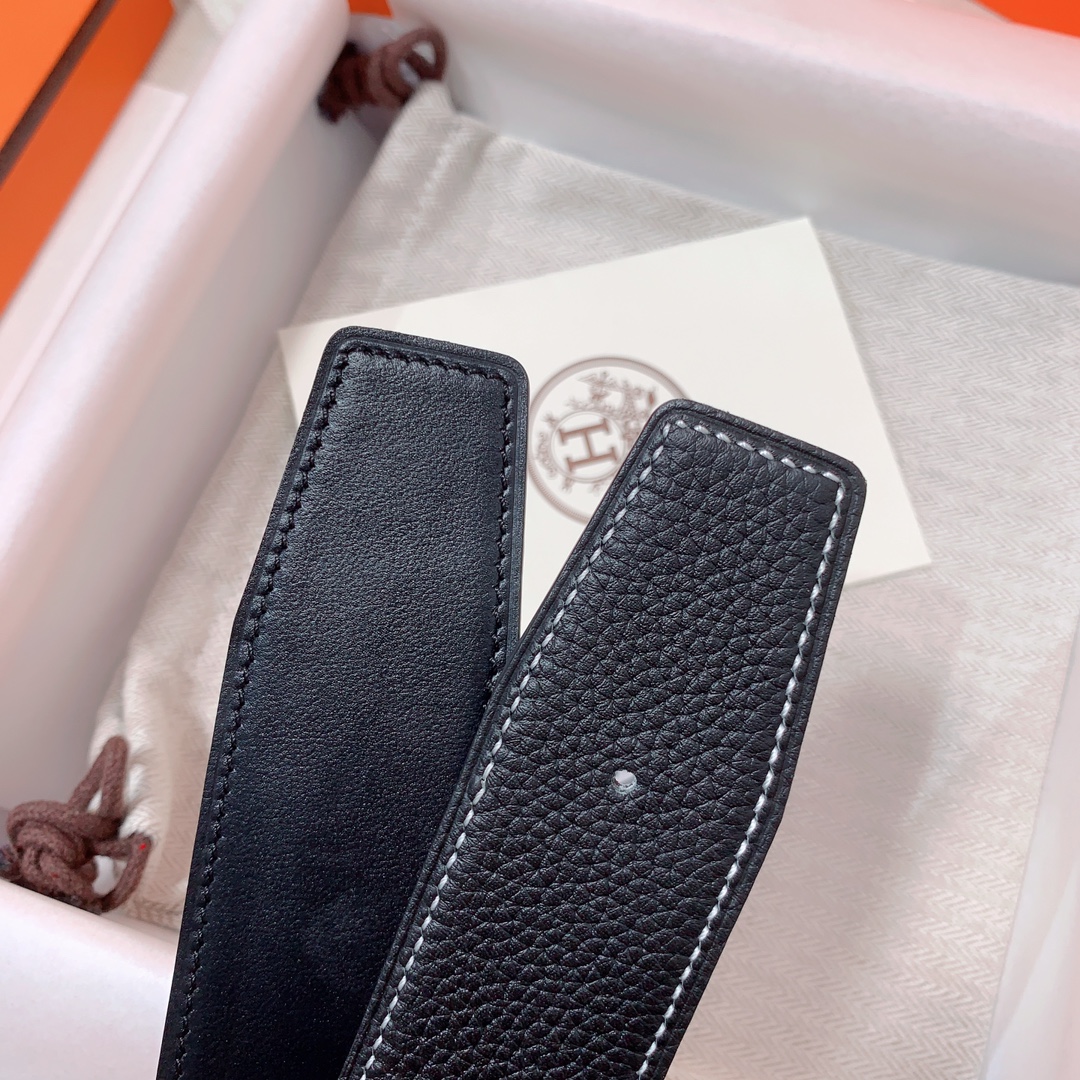 Hermès Male Leather Belt 38mm-s-m