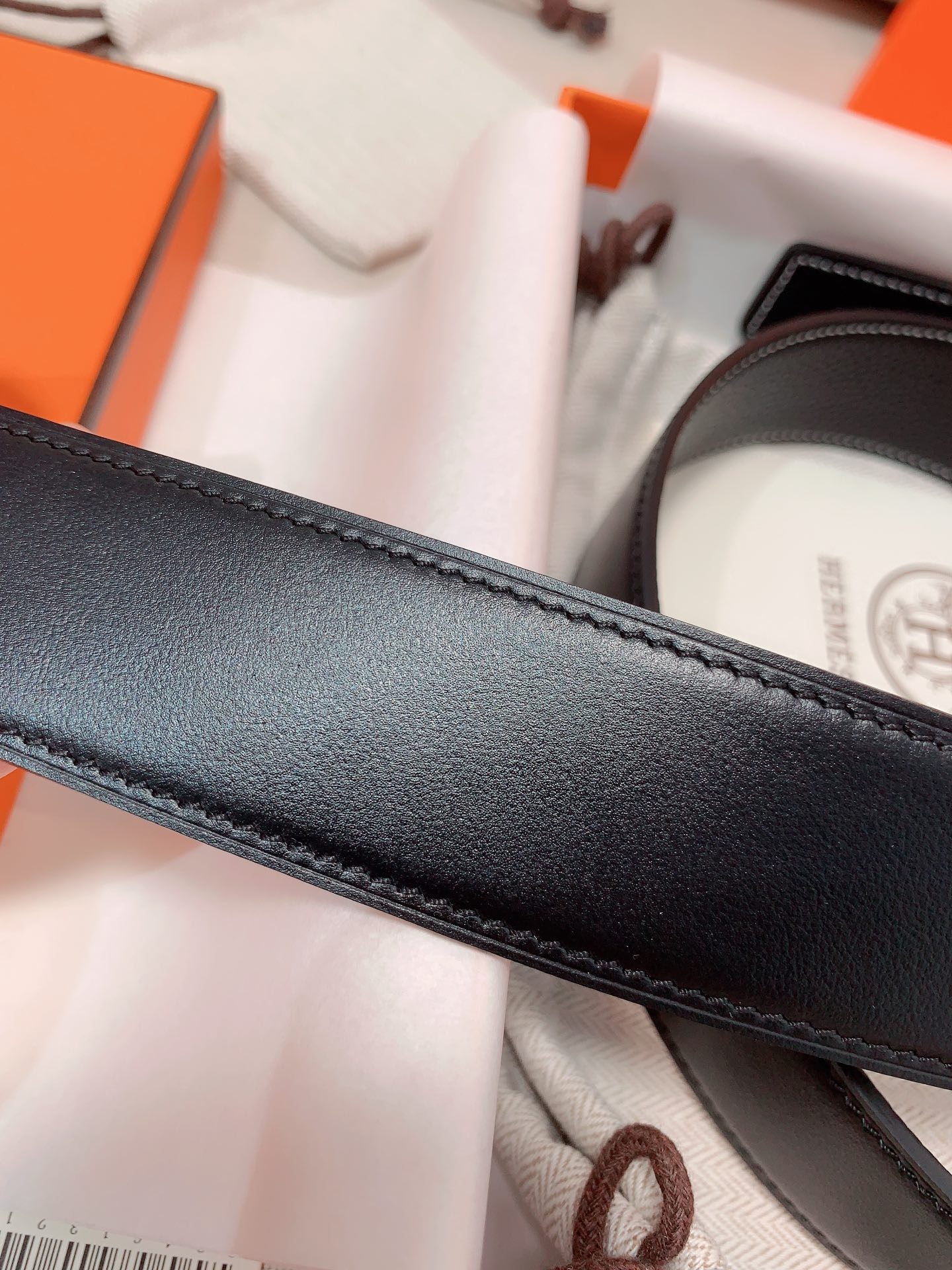 Hermès Male Leather Belt 38mm-s-m