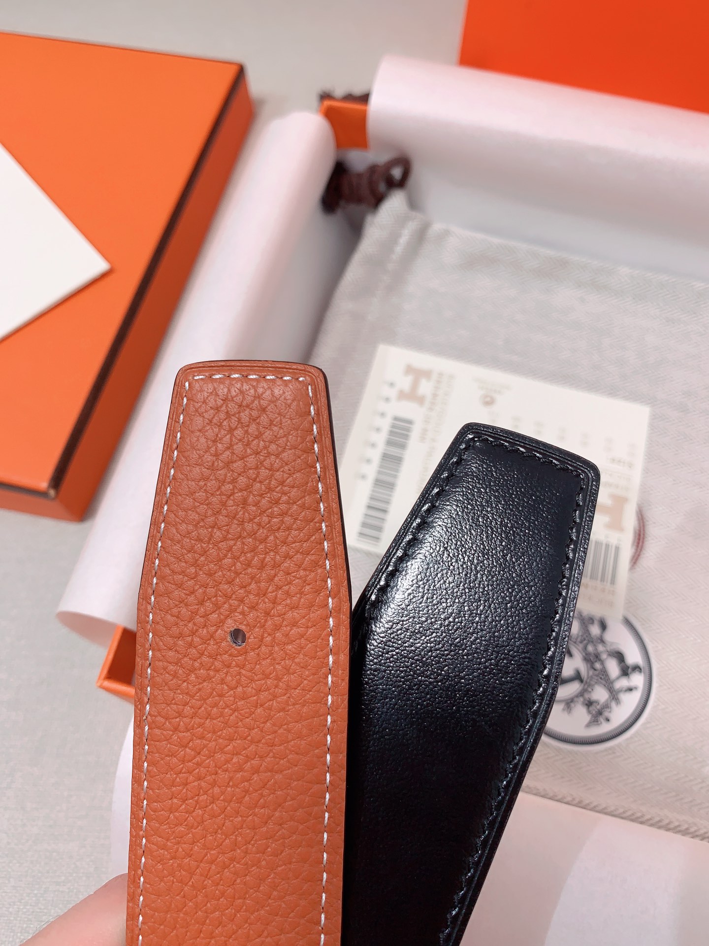 Hermès Male Leather Belt 38mm-s-m